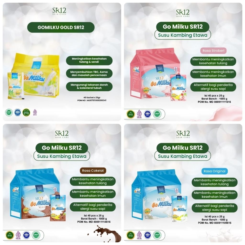 

SR12 - GO MILKU Kemasan 1 kg (40 sachet x 25gr) - BISA COD