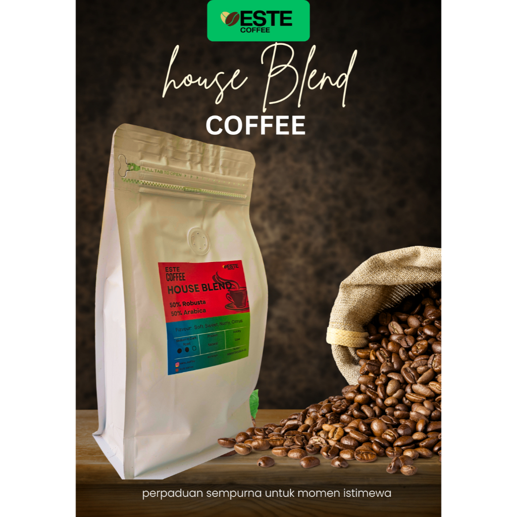 

Kopi House Blend Robusta Arabica, Single Origin, Malang, 100% Kopi Murni Pilihan