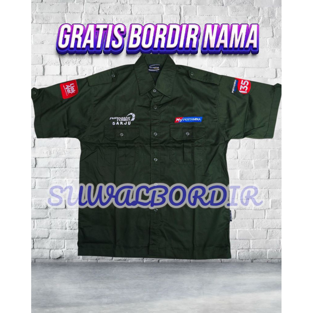 SERAGAM MY PERTAMINA PERTAMAX TURBO KEMEJA PERTAMAX TURBO LENGAN PENDEK TERBARU ATASAN BAJU PERTAMAX