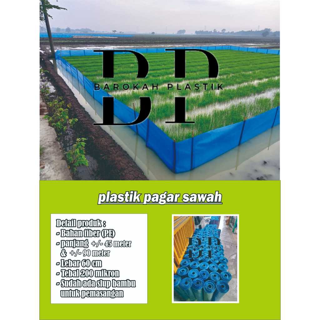 PLASTIK FIBER SAWAH ANTI HAMA TIKUS | PLASTIK PINIAN | PLASTIK