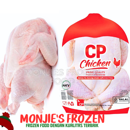 

CP AYAM UTUH GRILLER 08-09 800-900 Gr Beku - Ayam Broiker Karkas Frozen Halal