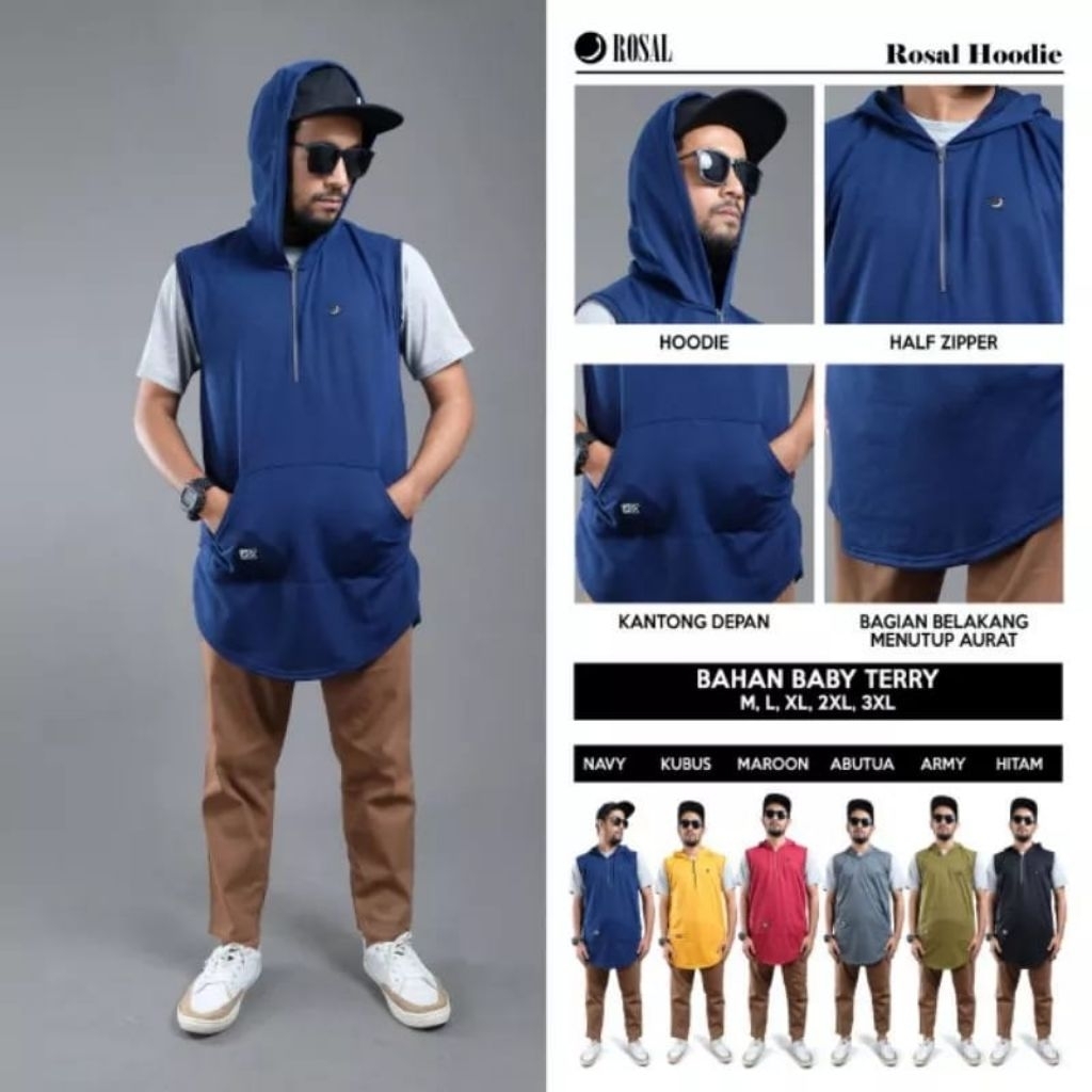 Rosal hoodie/Rompi sholat Hoodie/Rompi Sholat hoodie kekinian