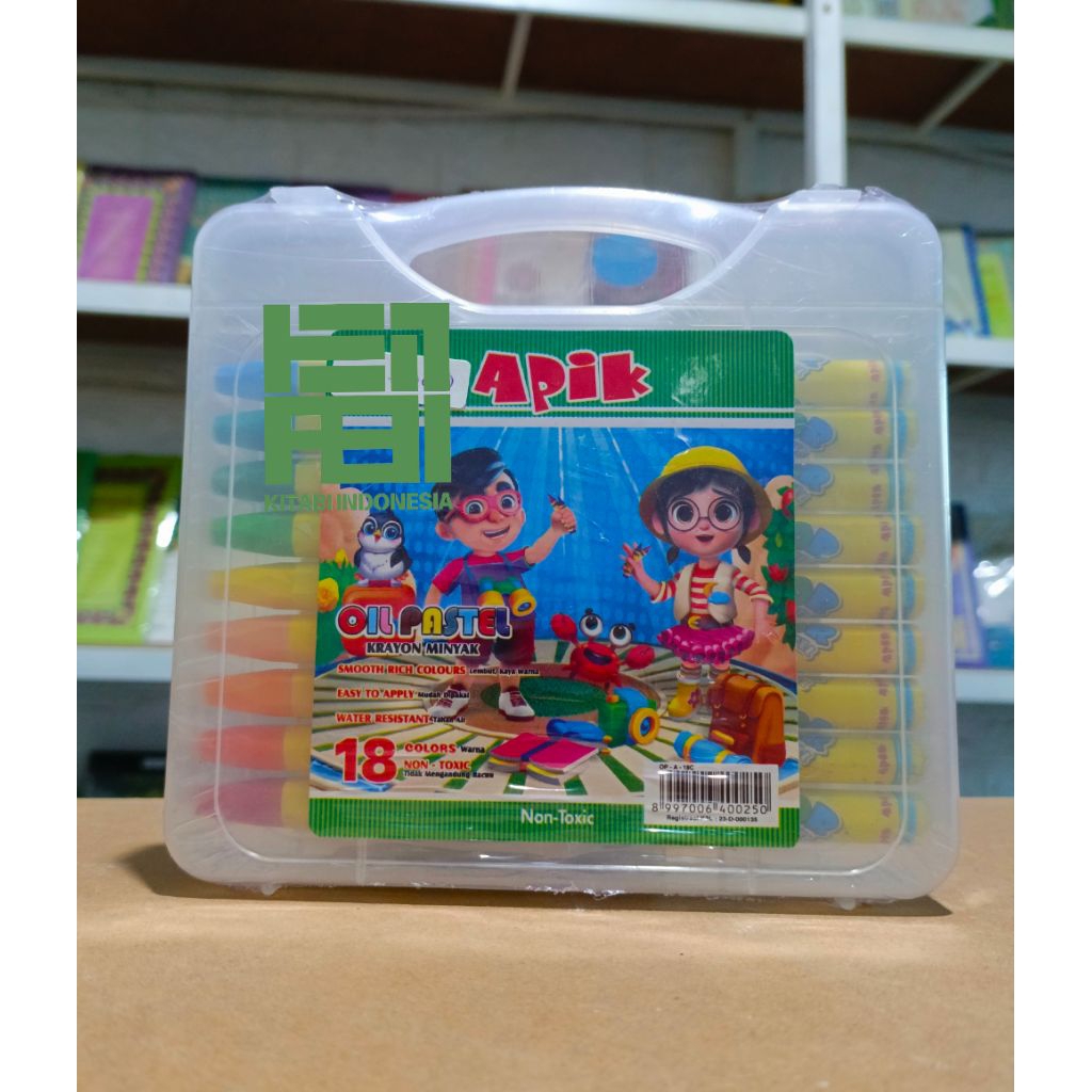 

Crayon isi 18 Warna Crayon Apik Besar
