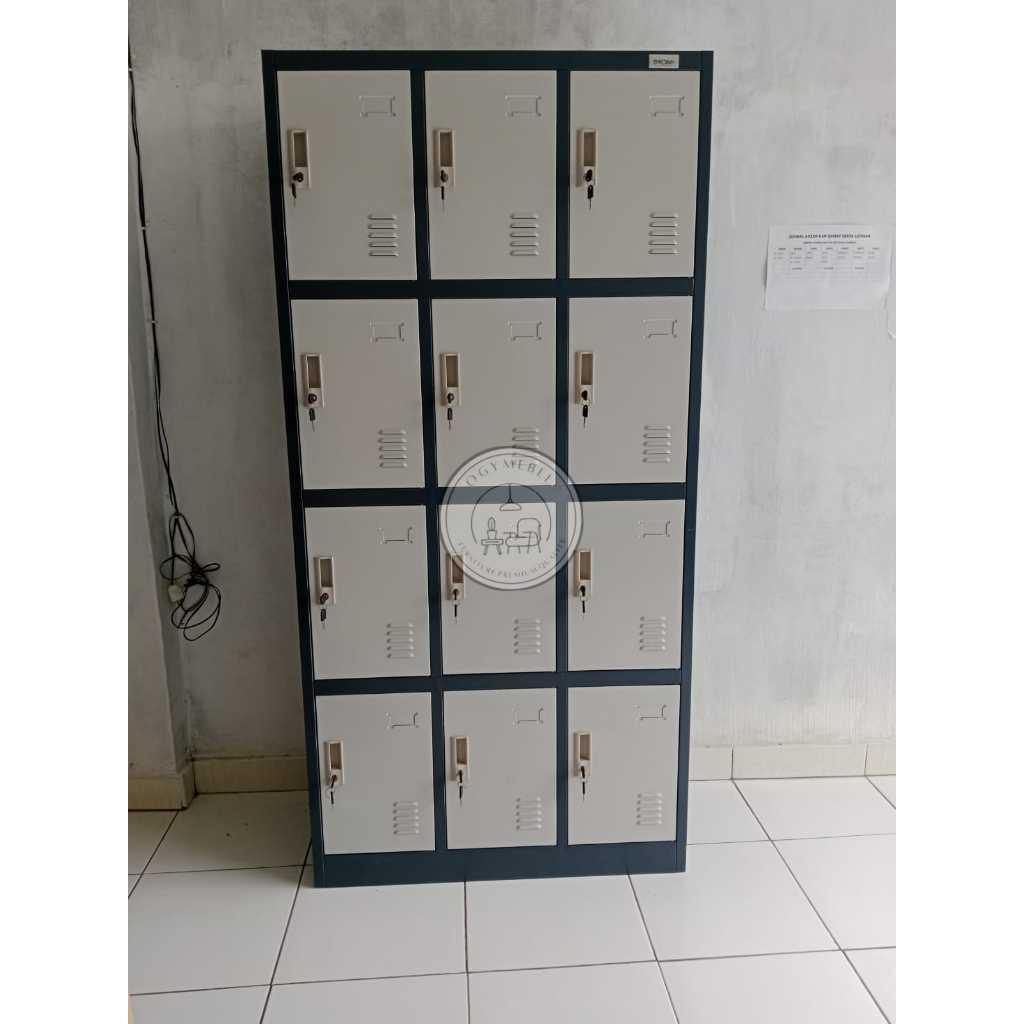 LEMARI LOKER 12 PINTU