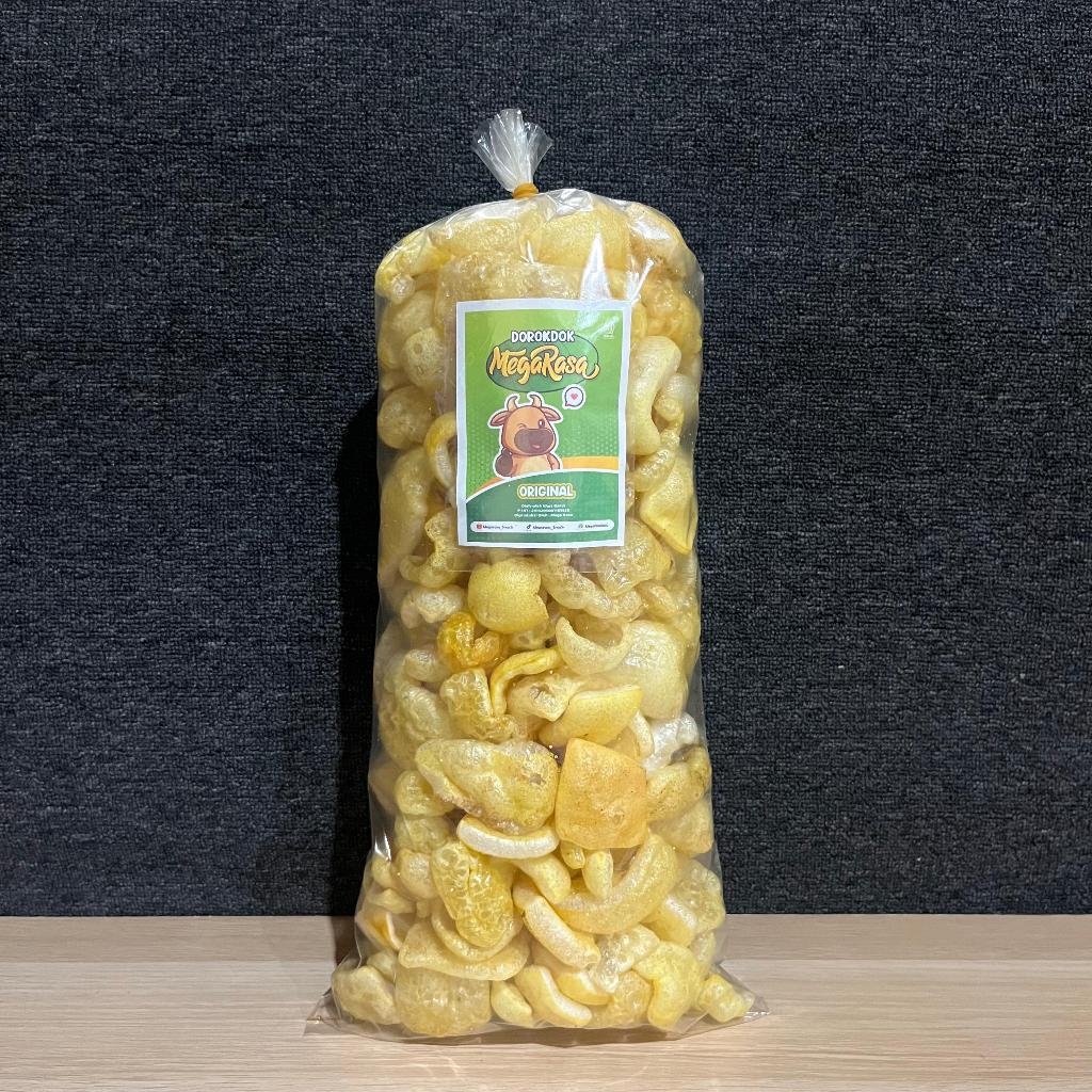 

Dorokdok/Kerupuk Kulit Sapi 250 Gram Rasa Asin Gurih Khas Garut