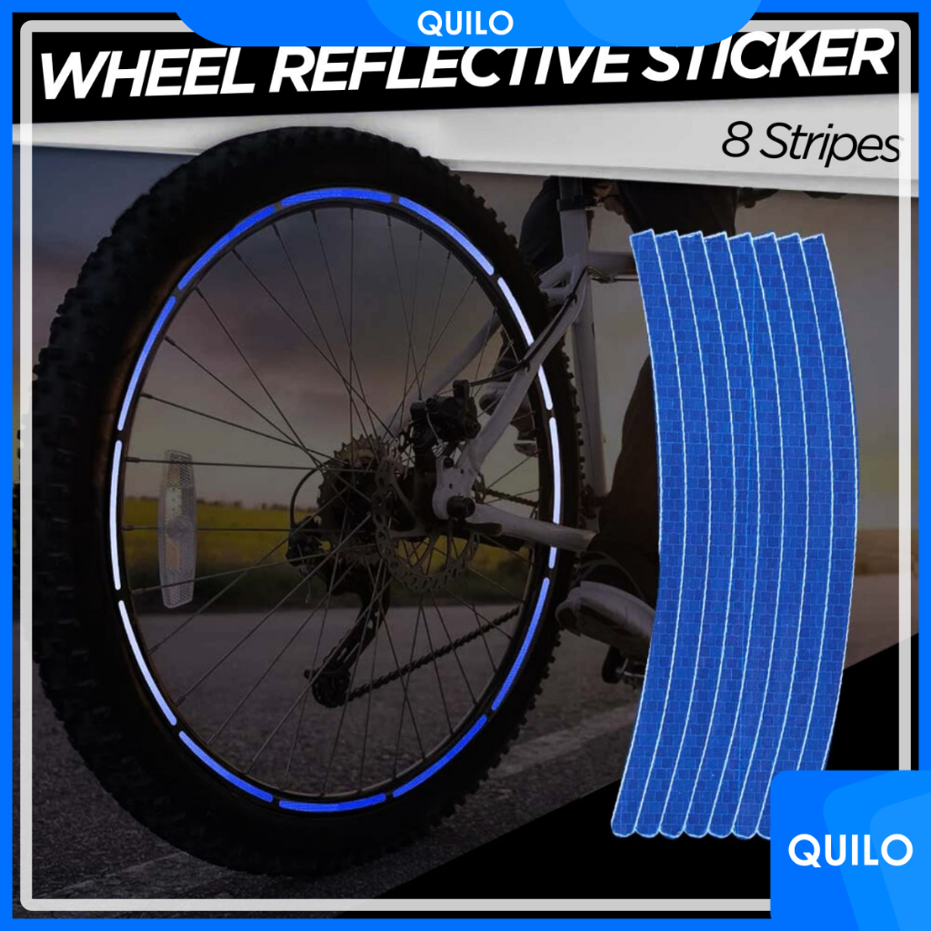 STIKER STRIP REFLEKTIF VELG SEPEDA HIASAN AKSESORIS WHEEL ROAD BICYCLE