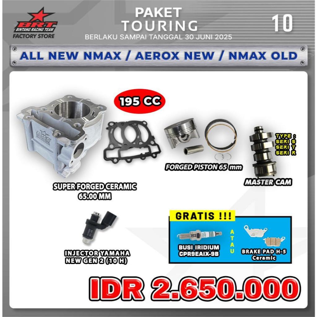 PROMO APKET TOURING BRT / NMAX NEW / NMAX OLD / AEROX NEW BRT / BLOK CERAMIC / PER KLEP/ MASTER CAM 