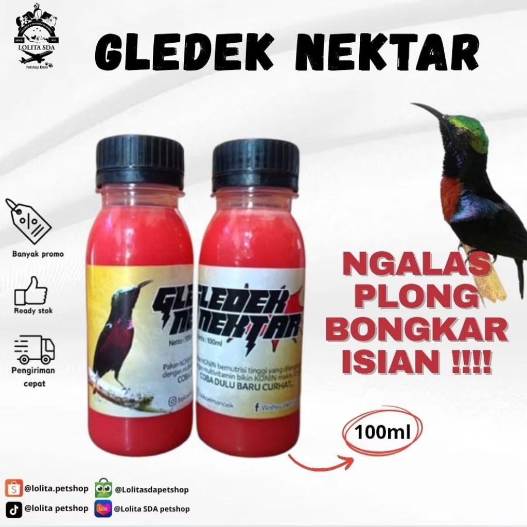 Gledek Nectar Pakan Konin 100ml