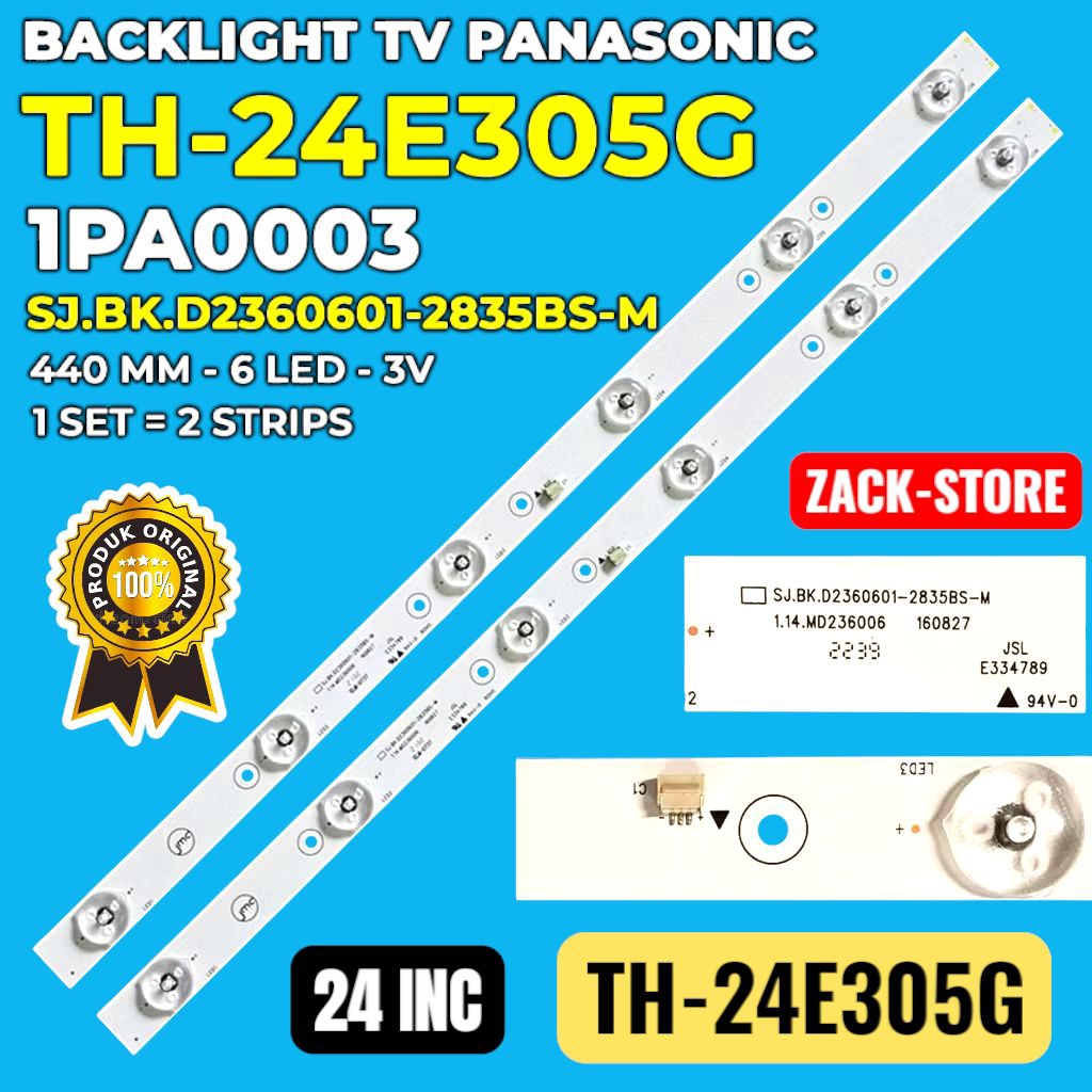 BACKLIGHT TV LED PANASONIC 24 INC TH-24E305G  24E305G