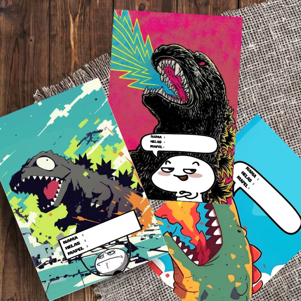 

sampul buku tulis aesthetic motif karakter #1