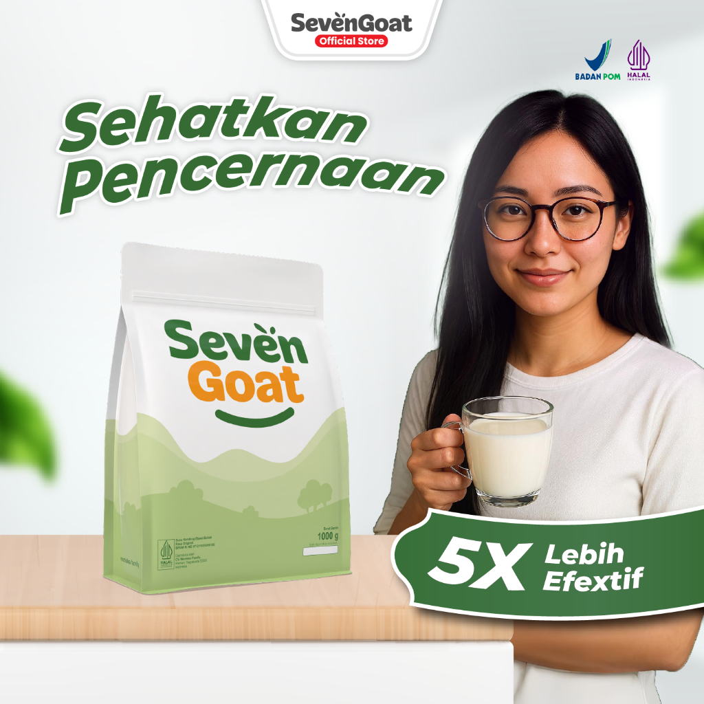 

Seven Goat Original - Susu Kambing Etawa Bubuk (1kg) | Sehatkan Pencernaan dan Lambung
