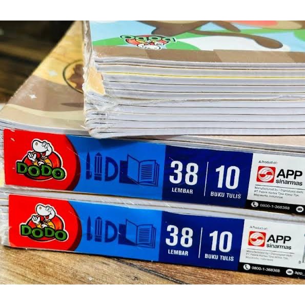 

(DODO) BUKU TULIS DODO ISI 38 LEMBAR BUKU TULIS BERGARIS (1 PACK ISI 10 BUKU)