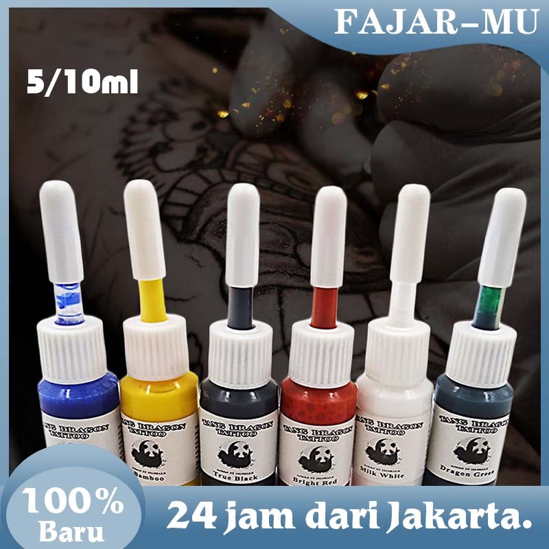 1 Set 6 / 10 Warna PANDA Tinta Tattoo Original / Free Combination Of Multiple Colors 5ml / 30ml