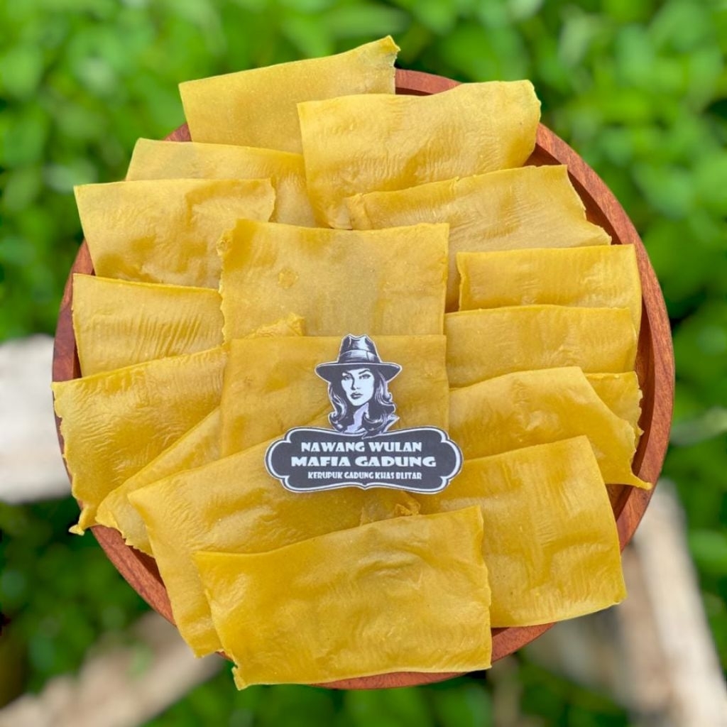 

KERUPUK "TAHU" BAWANG Kerupuk Krecek Bawang Tahu Kuning Enak Gurih Renyah