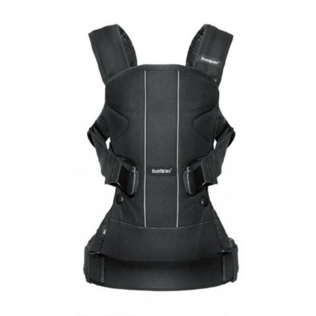 preloved gendongan Baby Bjorn One Cotton Black Hitam