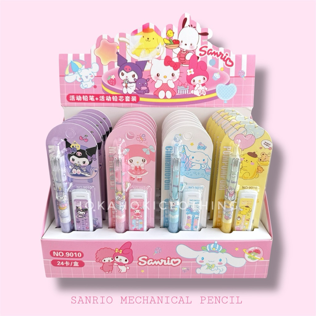 

Pensil Mekanik Set Sanrio / Pensil Mekanik Free Refill / Pensil Cetek Set Isi / Pensil Mekanik Sanrio Free Refill 0.5mm