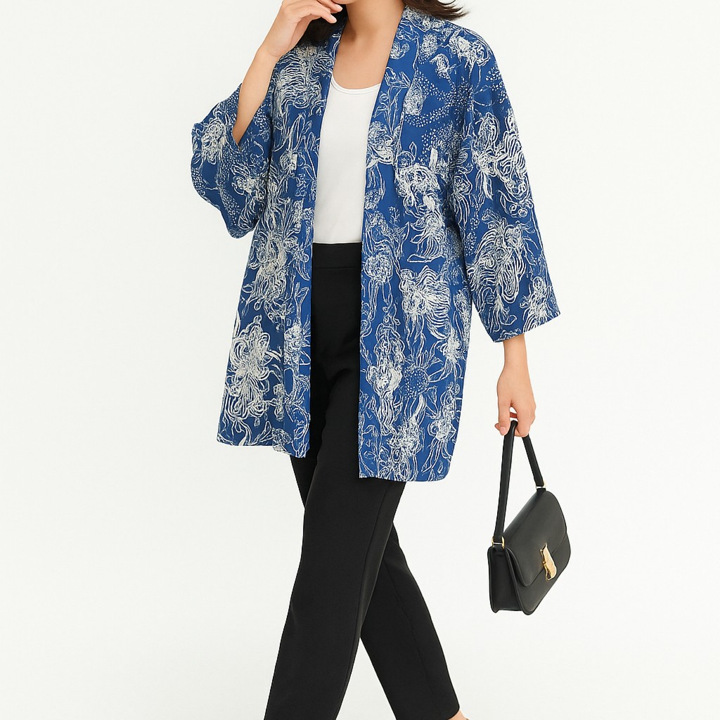 Baju Wanita Lengan Panjang / Outer Batik Atasan Wanita