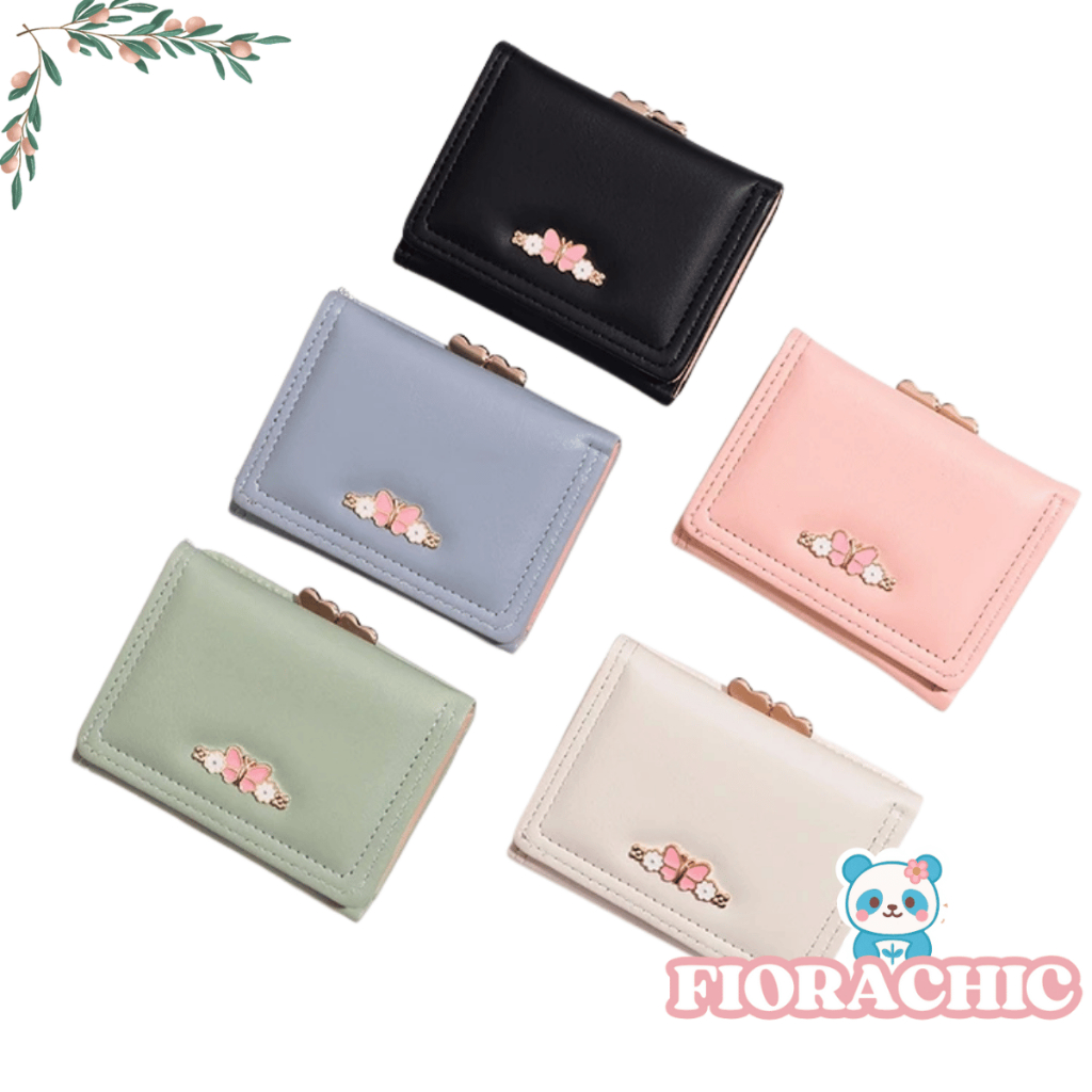 FC- DOMPET WANITA LIPAT 890 DOMPET KOIN PEREMPUAN KOREAN STYLE LUCU AESTHETIC DOMPET IMUT IMPOR