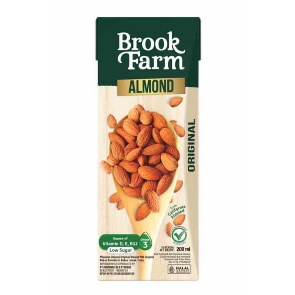 

[ 5 Pcs ] Brook Farm Susu UHT Almond 200ml / Original / Matcha / Salted Caramel / Dark Chocolate