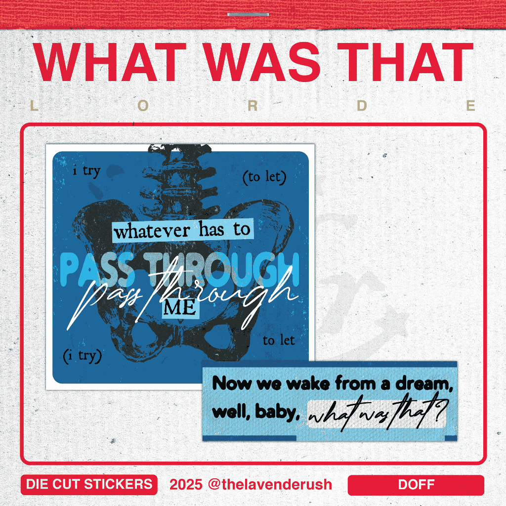 

[tldr] Sticker set Lorde - What Was That | Stiker Laptop Aesthetic