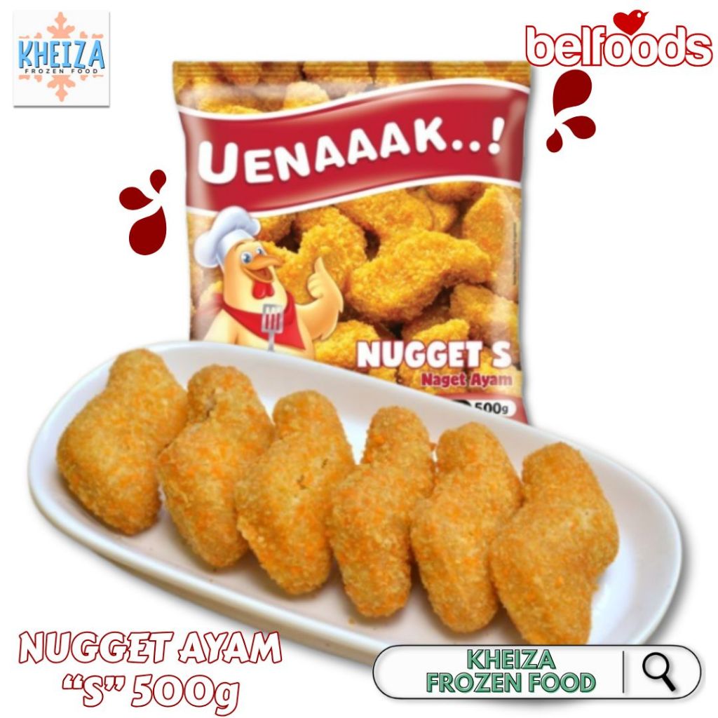 

BELFOODS Nugget Ayam S Uenaaak - Naget Ayam Uenak S Belfood 500gram - Kheiza Frozen