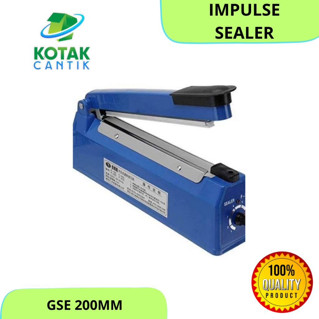 IMPULSE SEALER LISTRIK MERK GSE 200mm PLASTIK