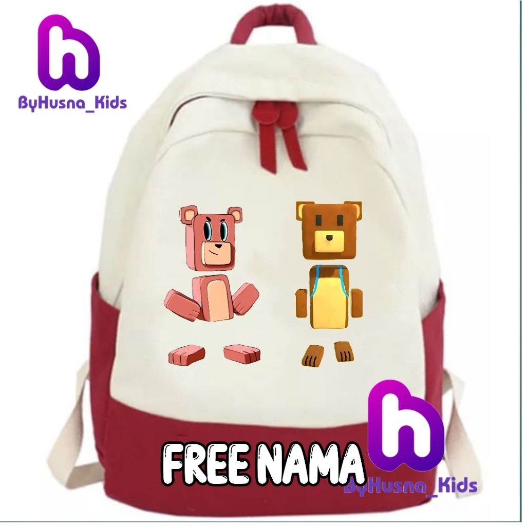 TAS RANSEL ANAK SUPER BEAR ADVENTURE GAME ANAK SUPER BEAR ADVENTURE