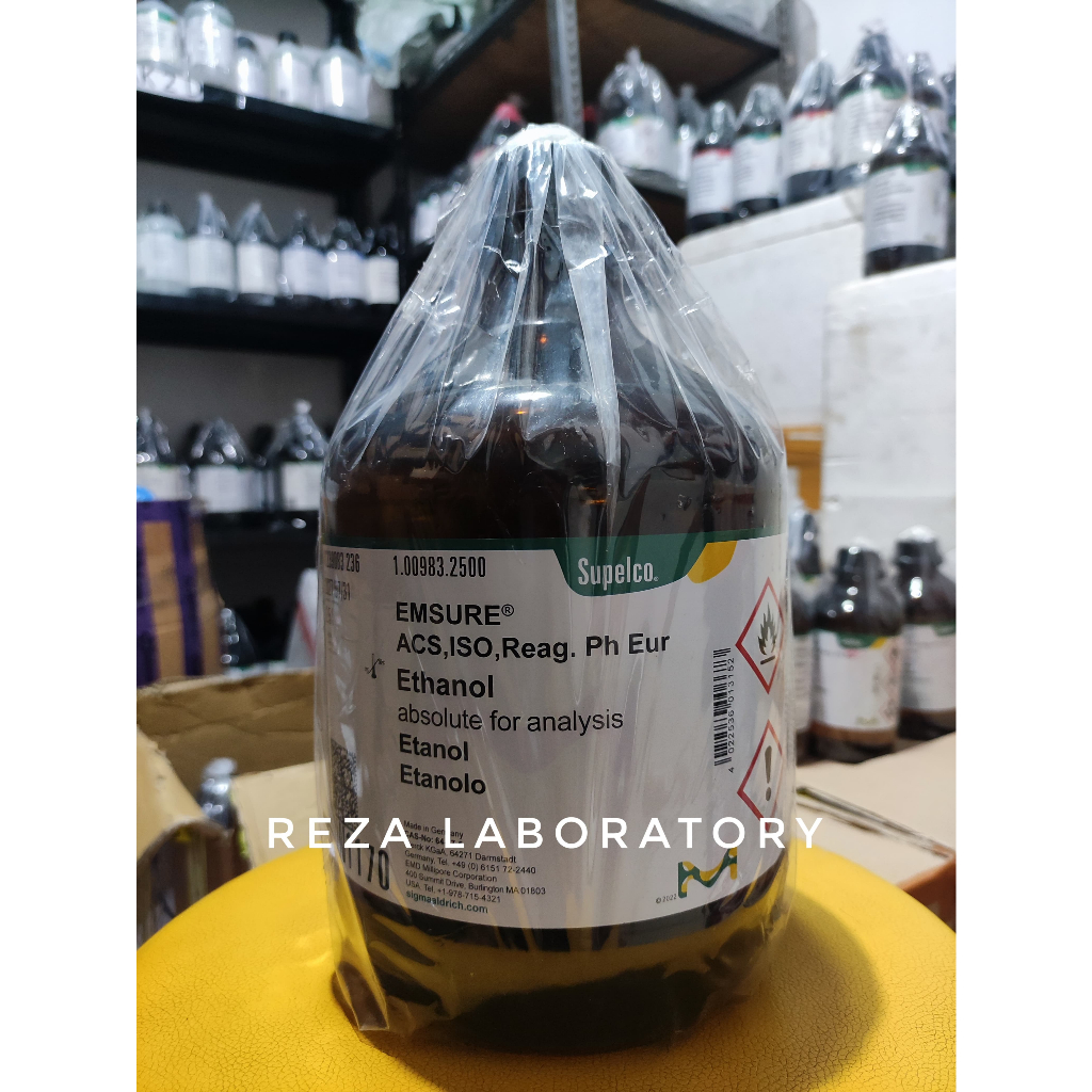 Ethanol P.A Merck 100983 500 mL | Alkohol Absolute 99% | Etil Alkohol - 50mL