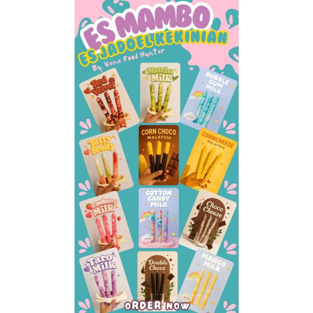 

Es Mambo Premium isi 8pcs mix rasa (frozen)