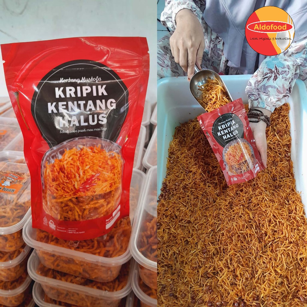 

Kentang Mustofa Pedas Manis Balado – Kripik Kentang Halus, Renyah, Tahan Lama