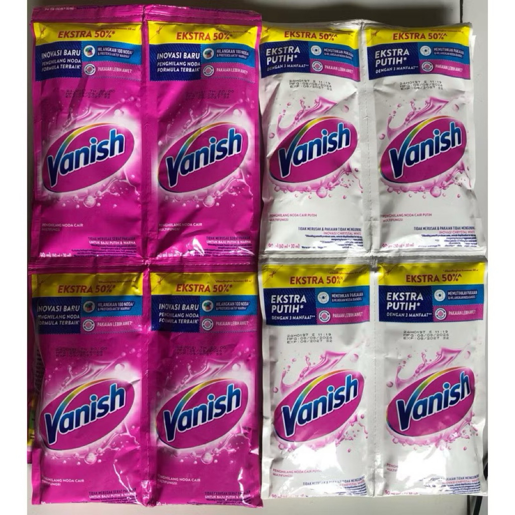 Vanish renteng 60ml / Vanish / Vanish 60ml 1 renteng isi 12 sachet