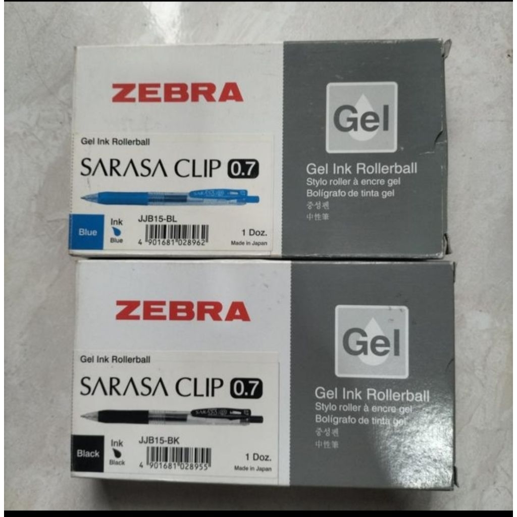 

BOLPOINT SARASA ZEBRA 0.5 / 0.7 HITAM,MERAH,BIRU