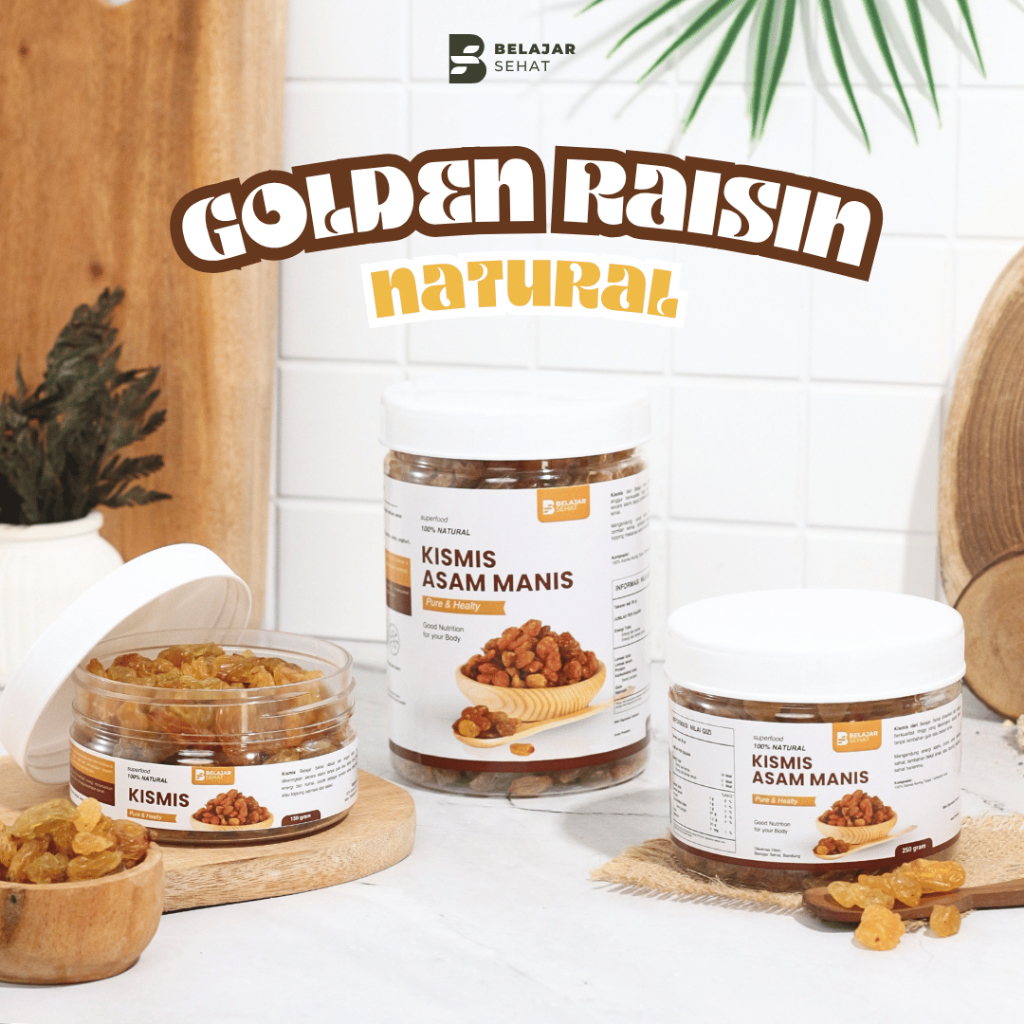 

Belajar Sehat Golden Raisin Asam Manis Natural 250 gr