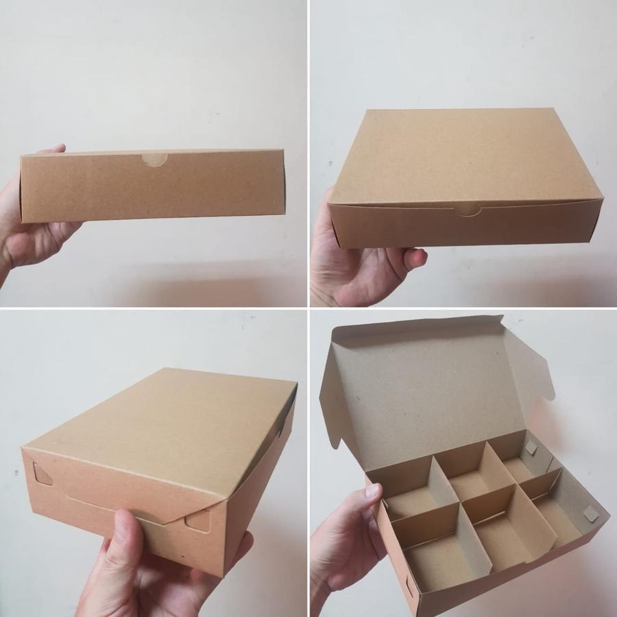 

Dus coklat eggtart fruit pie insert partisi isi 6 pcs