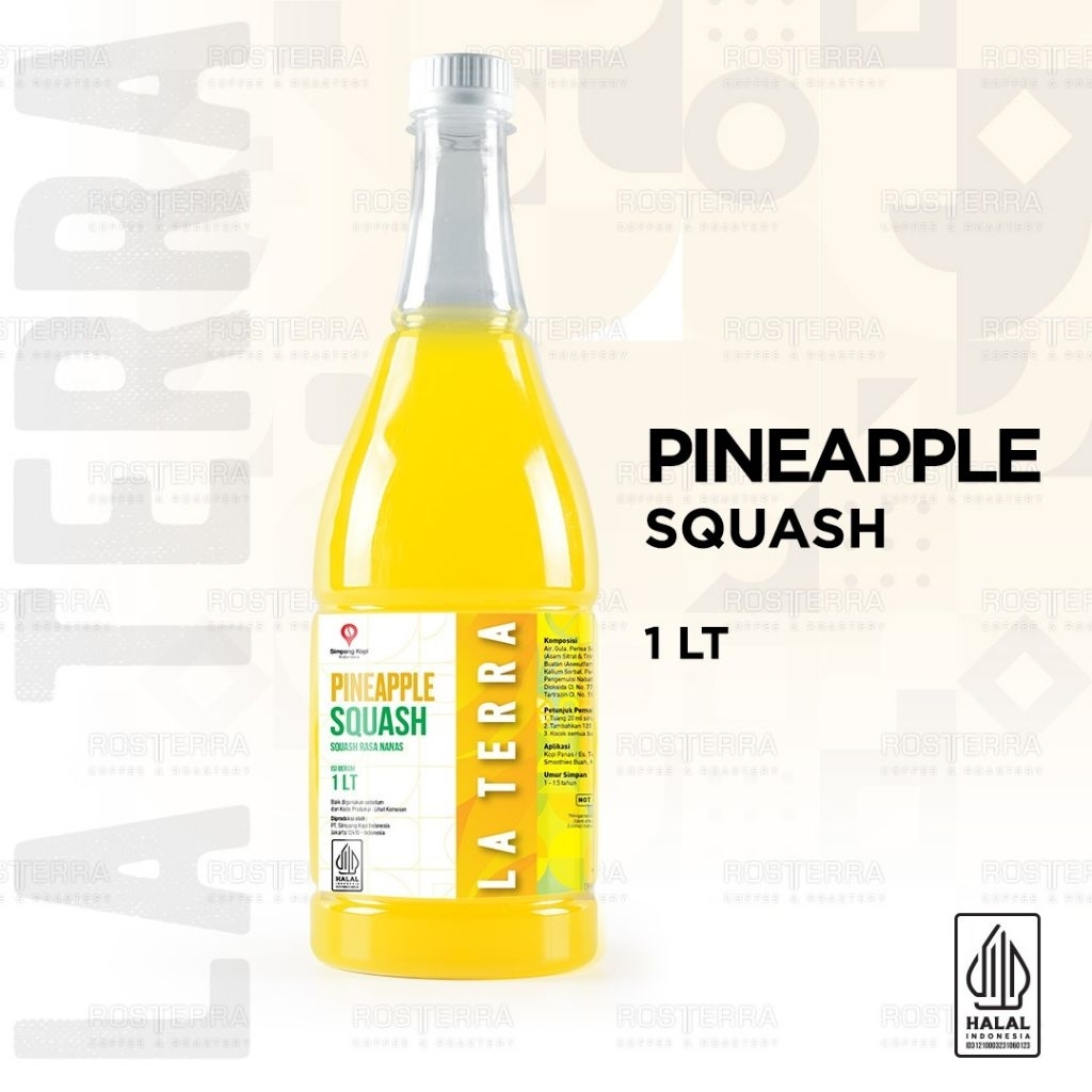 

Premium Squash Pineapple Squash Rasa Nanas Minuman Premium 1 Liter La Terra