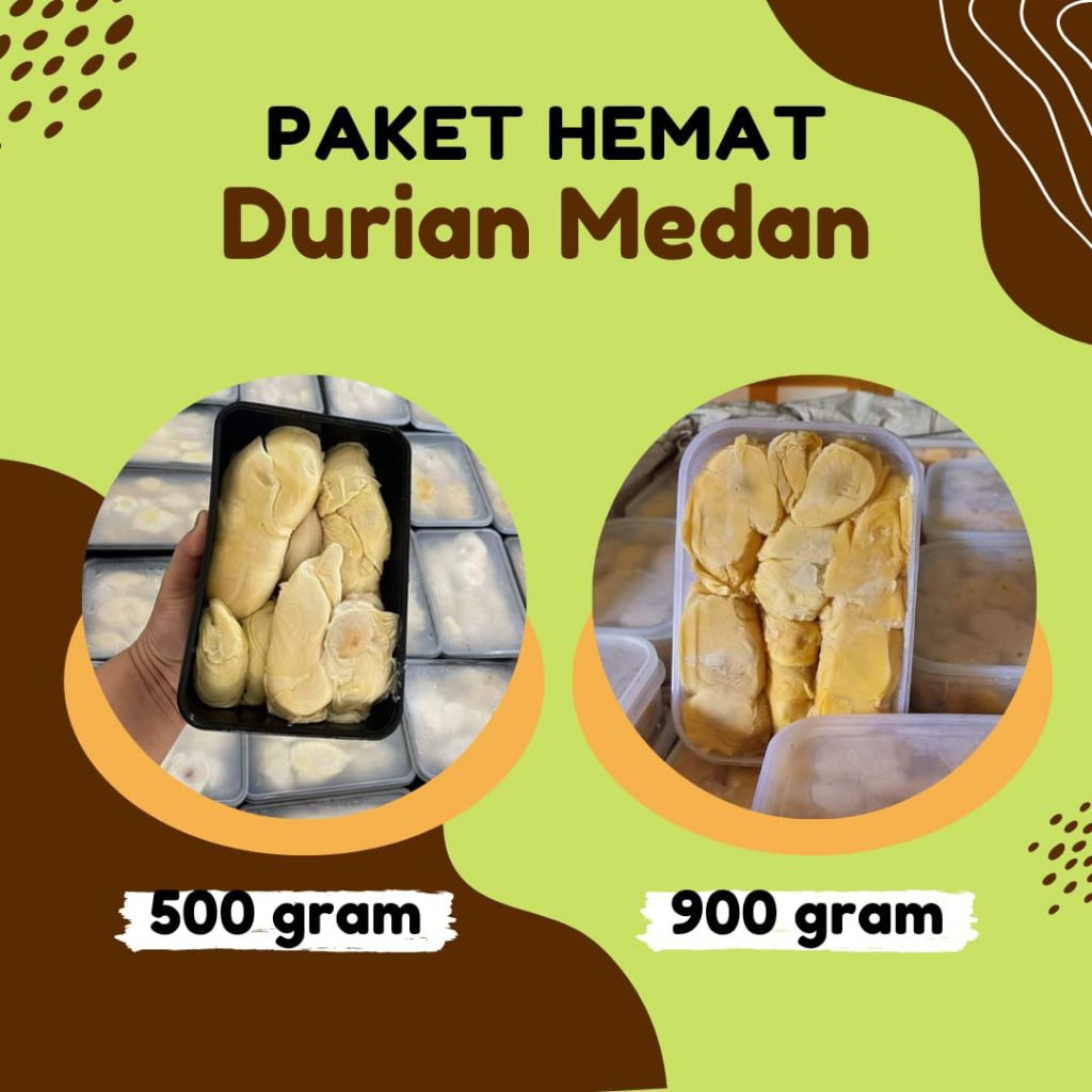

Paket Durian Medan 500 + 900 gr