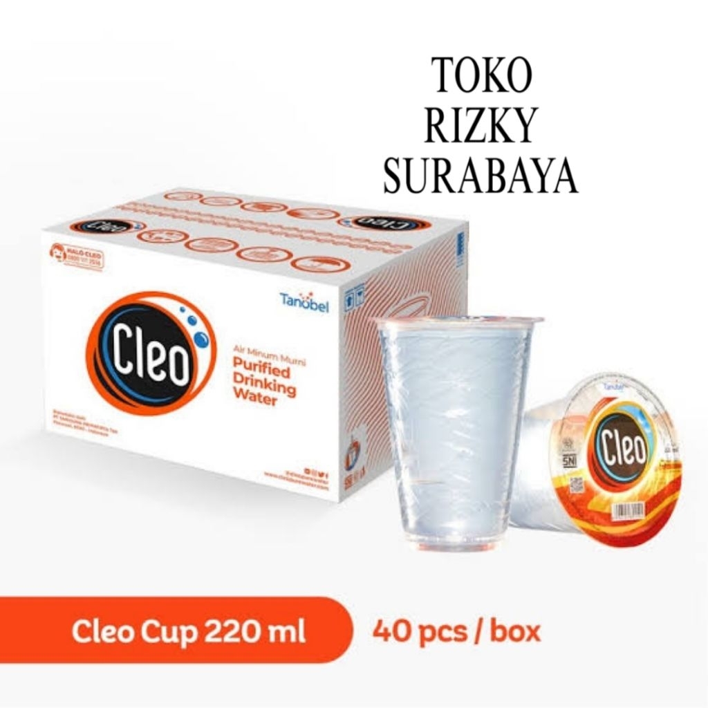 

Cleo gelas 220ml isi 40