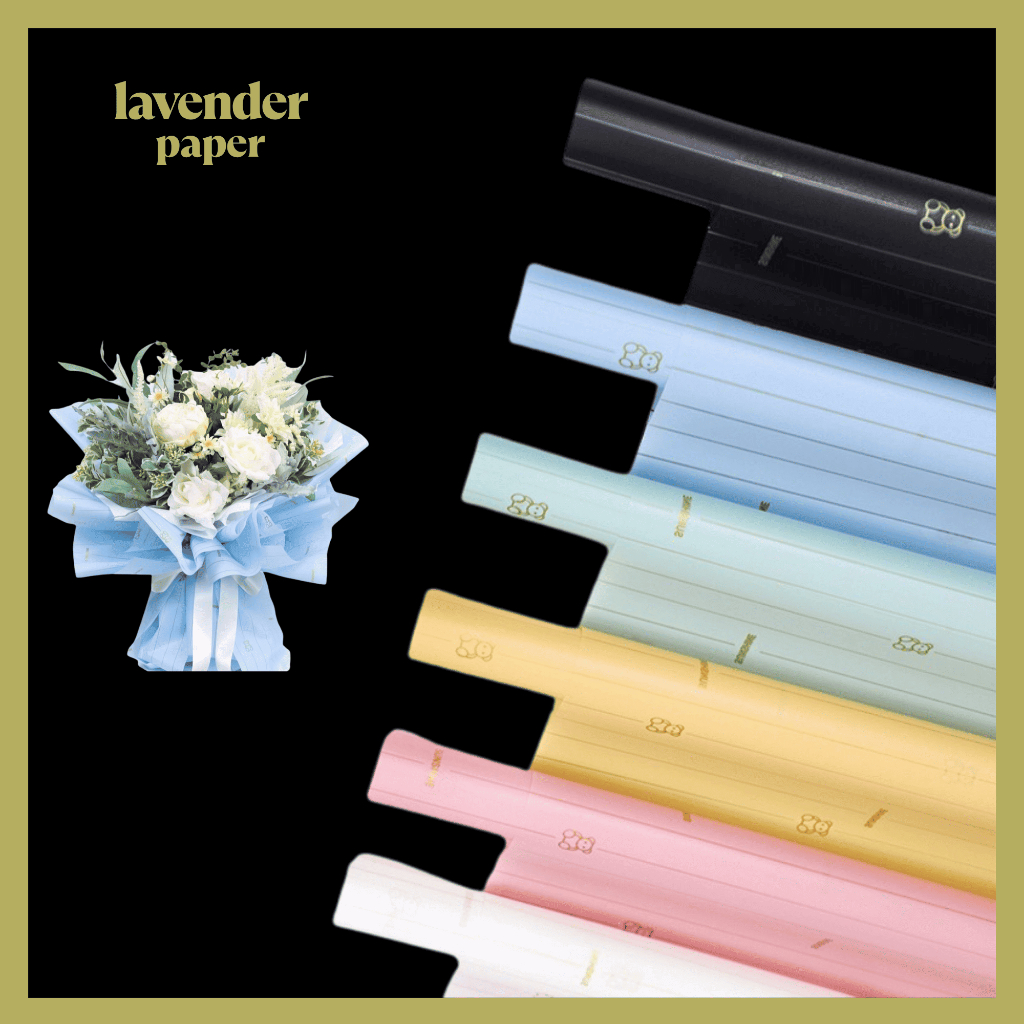

Flower Wrapping Paper Waterproof Cellophane Kertas Buket Bunga Waterproof KB057