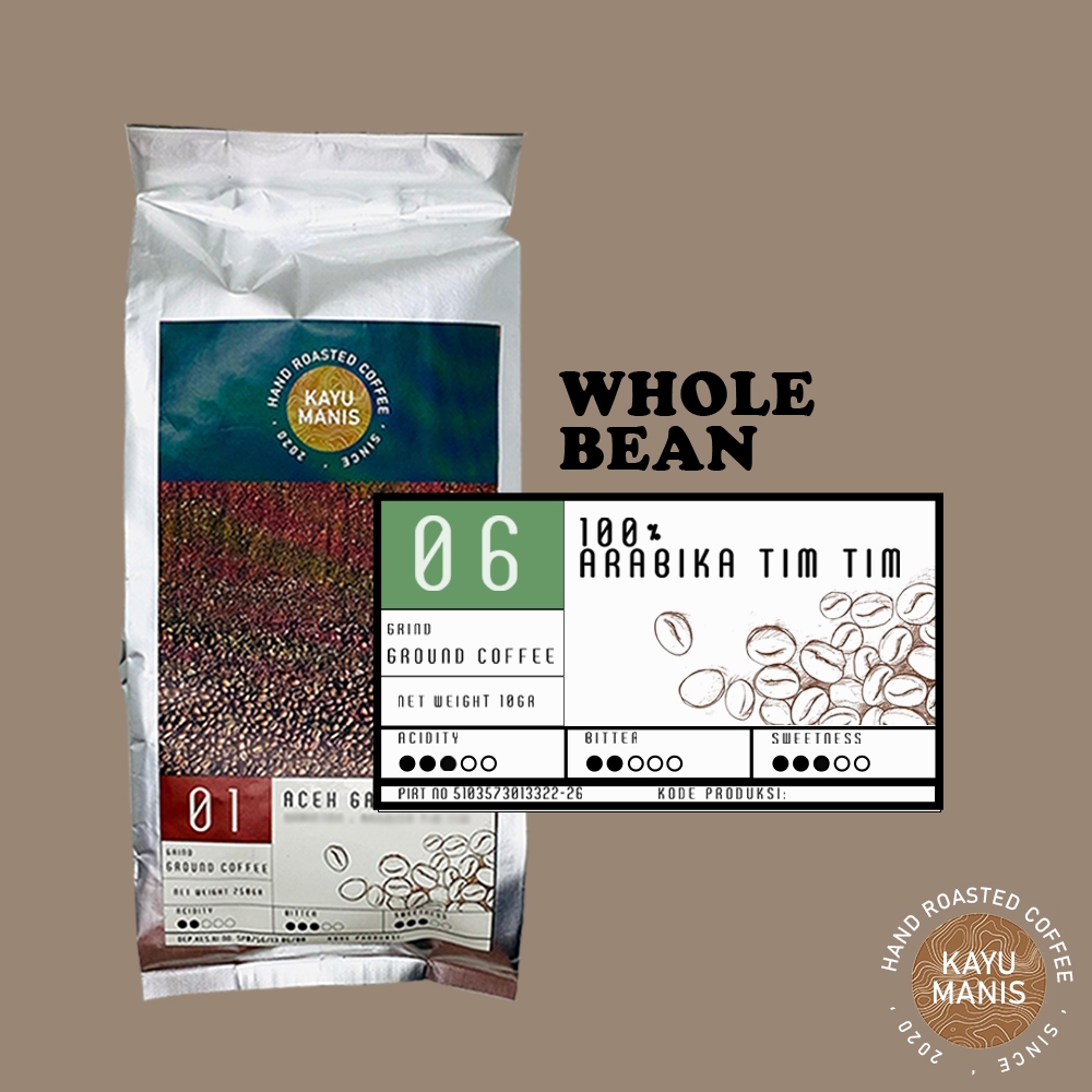 

KOPI ARABICA TIMOR TIMUR 250 GRAM | KAYUMANIS ROASTERY