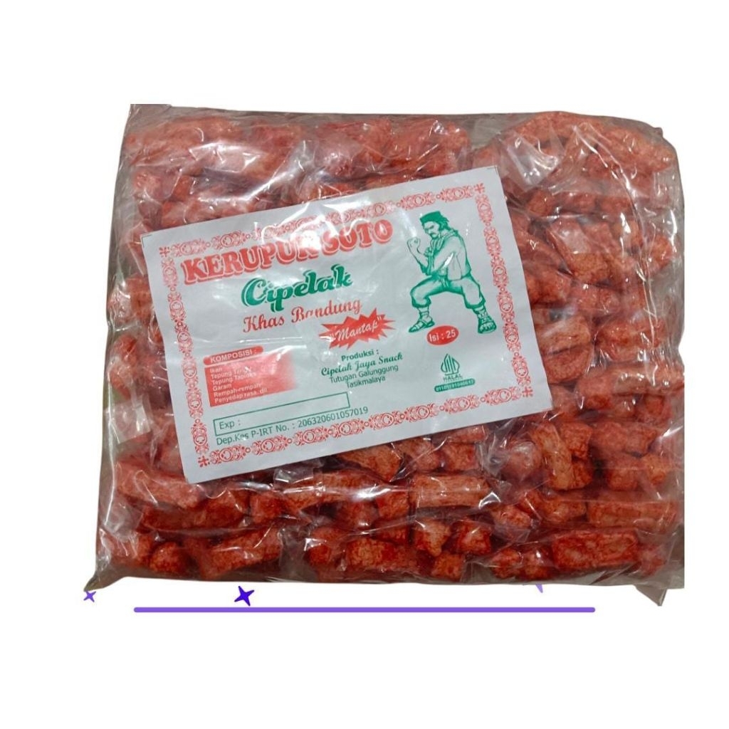 

Kerupuk soto cipelak khas bandung isi 25 pcs