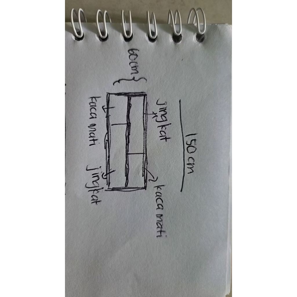 kusen + jendela. ada varian  kaca mati