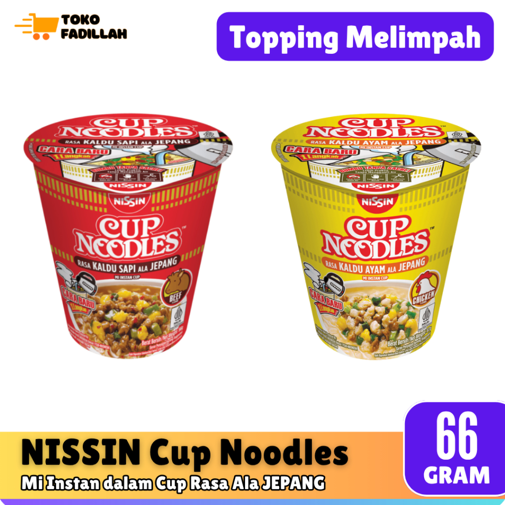 

NISSIN Cup Noodles Mi Instan ala Jepang - Lebih Kenyal