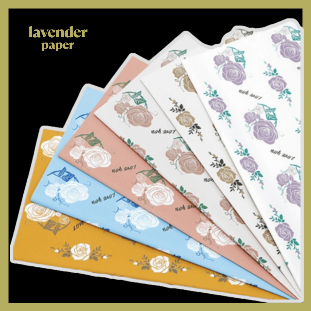 

Kertas Buket Bunga Motif Rose Mawar Flower Wrapping Pattern Rose Cellophane KB070