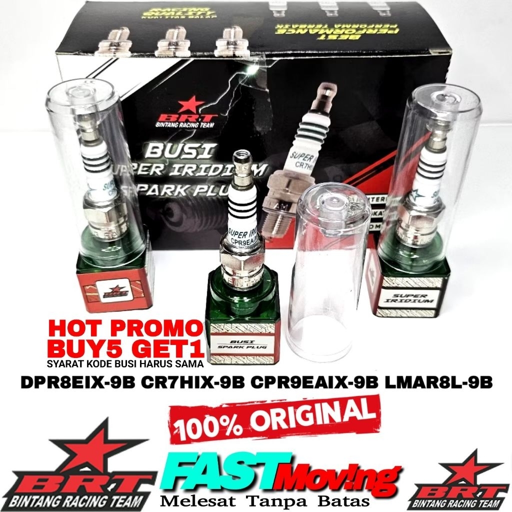 Busi Iridium BRT CBR CB150R CBR150RR New CB Verza Tiger Sonic Supra GTR Megapro GLPro Max