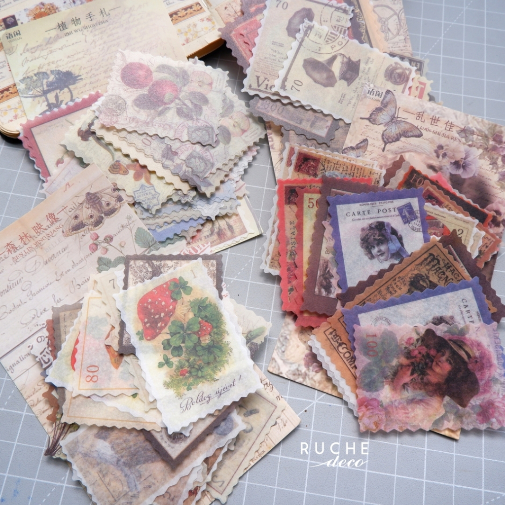 

RUCHE DECO - Sticker Pack - Vintage Large Stamp