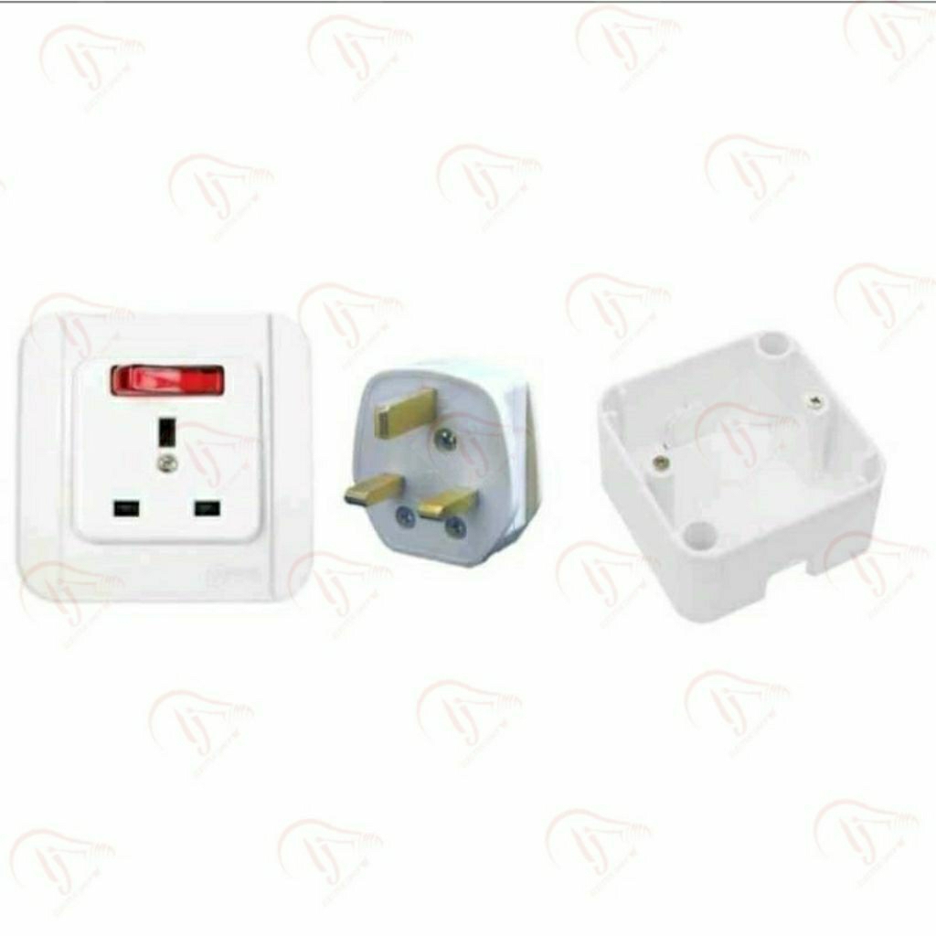 BROCO STOP KONTAK AC GALLEO G155-55S STOPKONTAK AC 3P GALLEO G 155 - 55S SOCKET SOKET 3 PIN WHITE IN