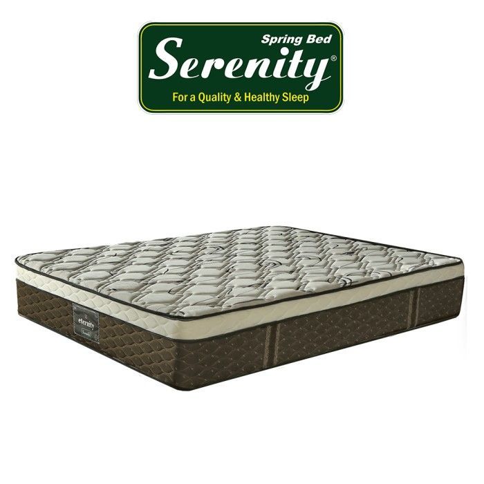 SPRINGBED SERENITY PLUSTOP 140 x 200 cm BERGARANSI RSMI, ORIGINAL
