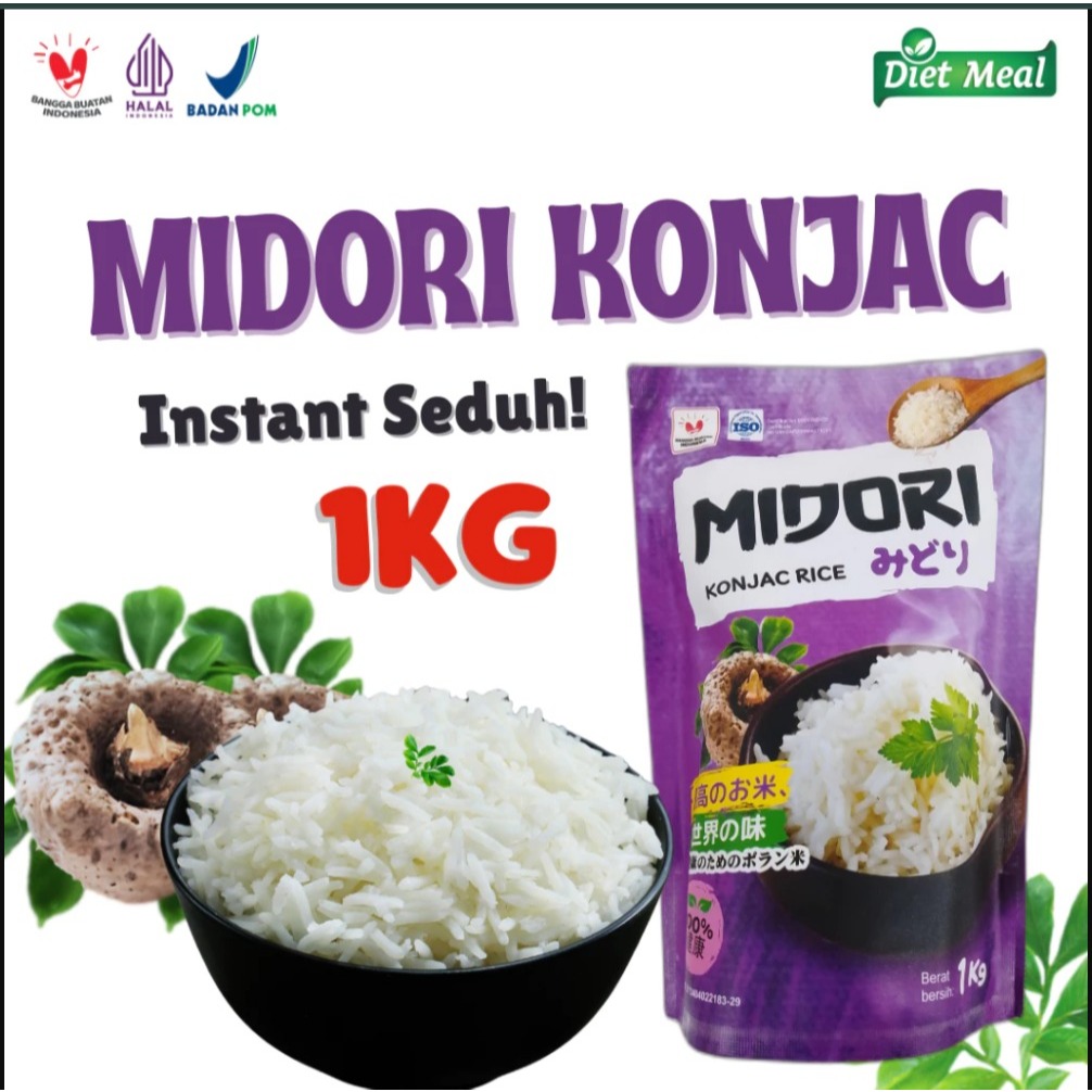

Beras Porang Midori Rendah gula Rendah Karbo
