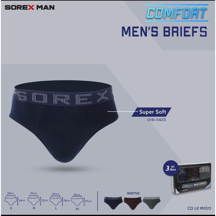 [SOREX] CD Pria Super Soft Comfort Premium Adem - Sempak Sorex Pria