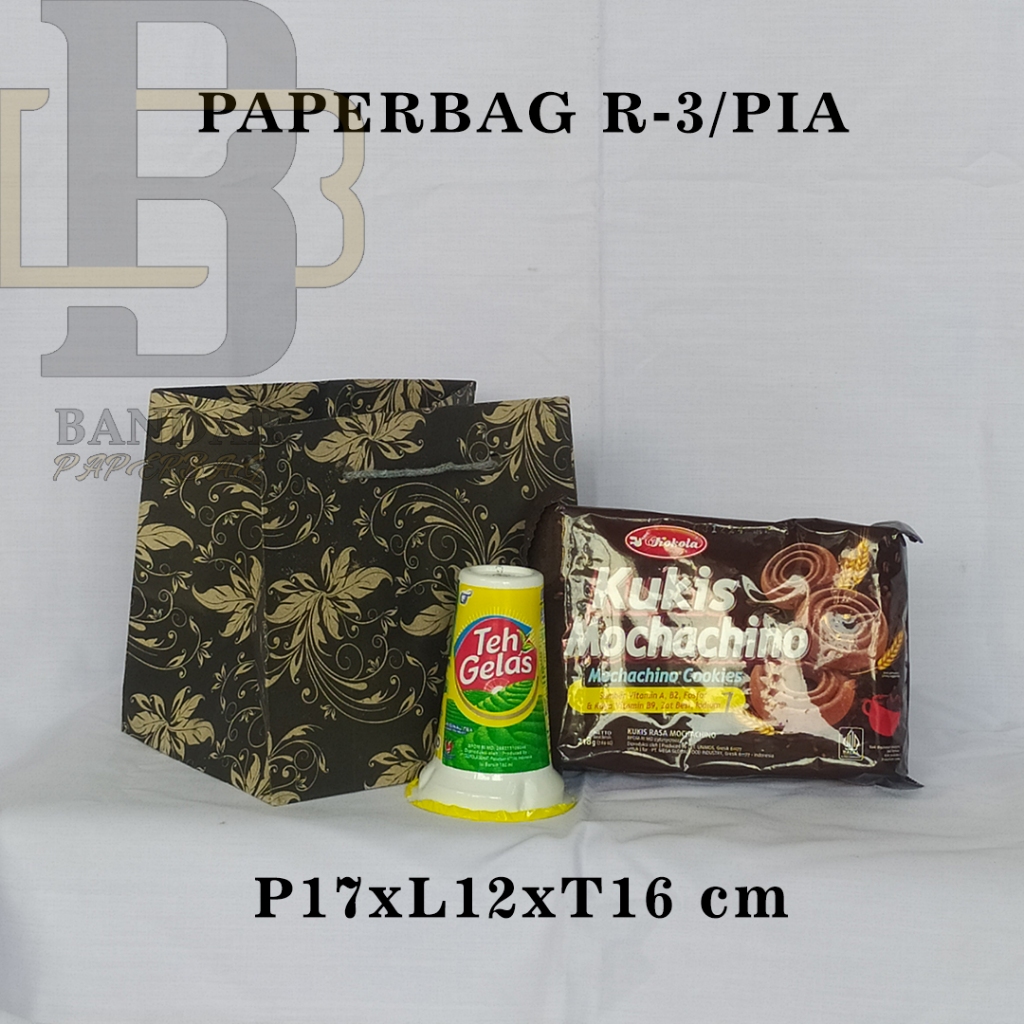 

PAPERBAG UKURAN R-3 P17 x L12 x T16 CM UNTUK JAJAN PIA DAN SEUKURANYA